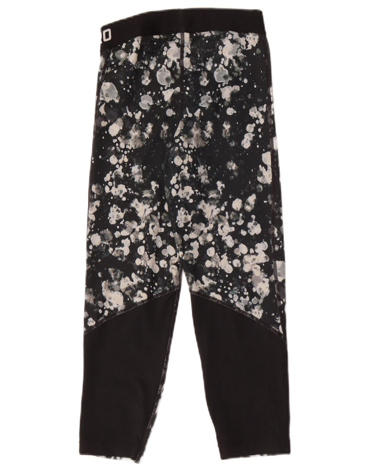 Nike Damen-Capri-Leggings mit Grafik, UK 4, XS, schwarzes Batik-Polyester