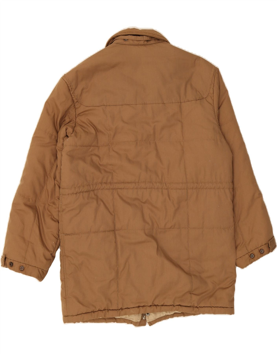 VINTAGE Mens Padded Coat IT 52 XL Brown Vintage Vintage and Second-Hand Vintage from Messina Hembry 