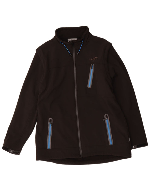 Roadsign Herren Windjacke UK 46 3XL Schwarz Polyester