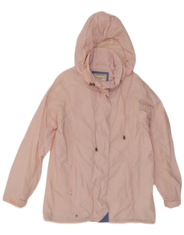 Joules Damen-Regenjacke mit Kapuze, übergroß, Gr. 8, Rosa