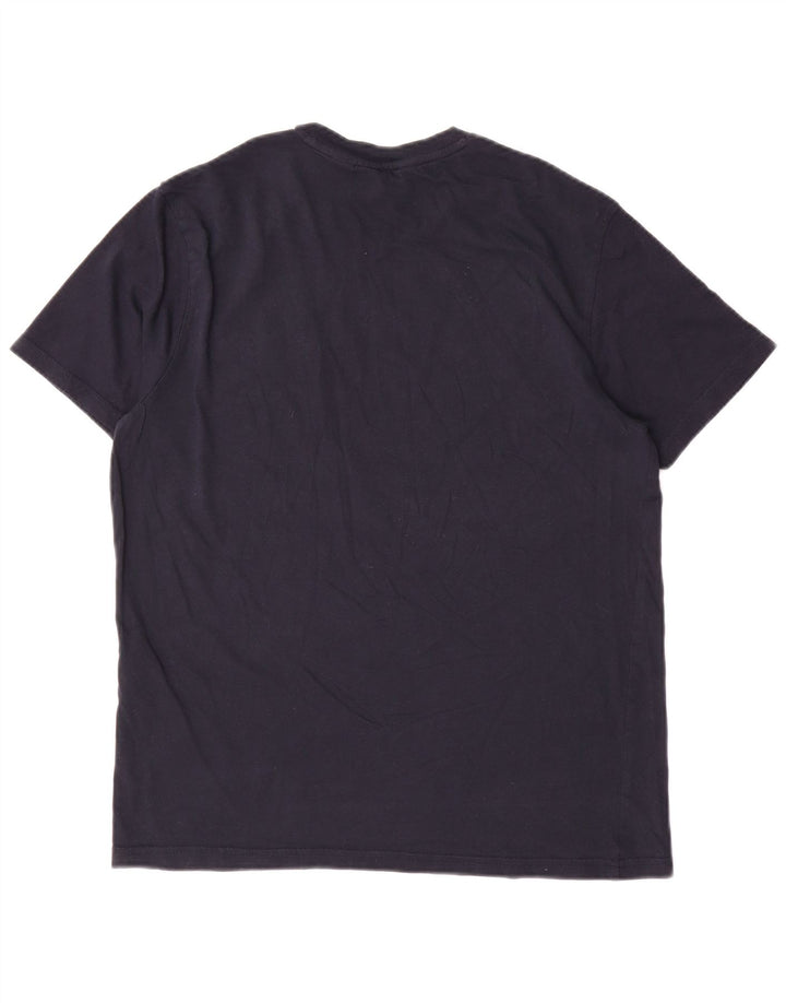 BEN SHERMAN Herren-T-Shirt-Oberteil, mittelmarineblaue Baumwolle