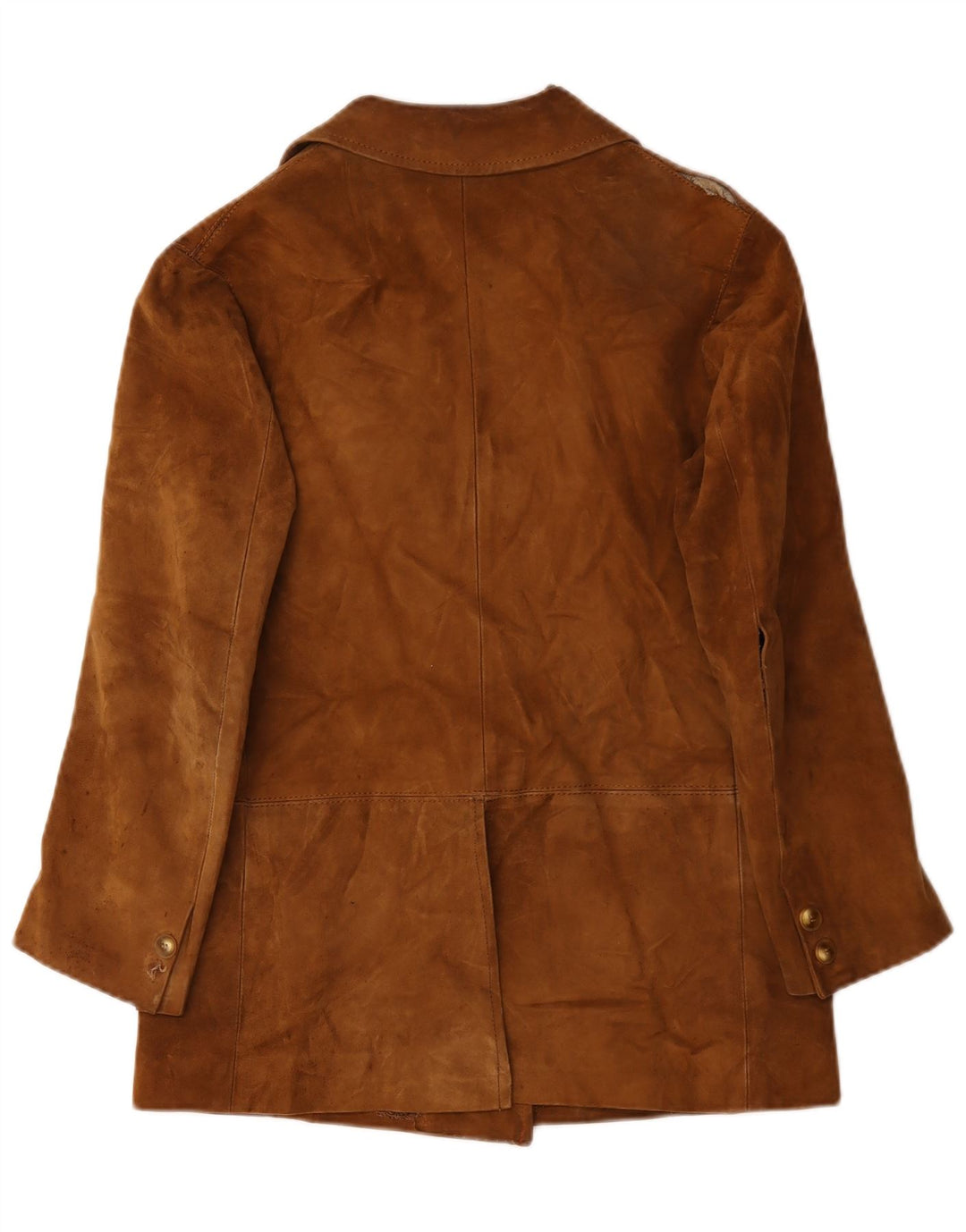 Vintage Damen Wildlederjacke UK 14 Medium Beige