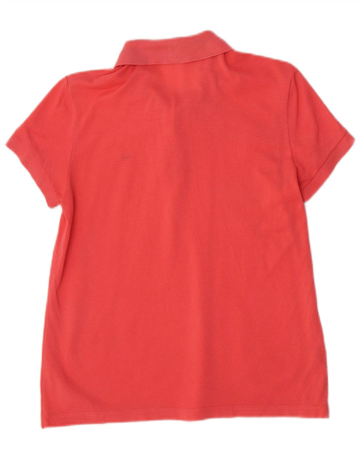 Lacoste Damen-Poloshirt in regulärer Größe, Größe 42, große rosa Baumwolle