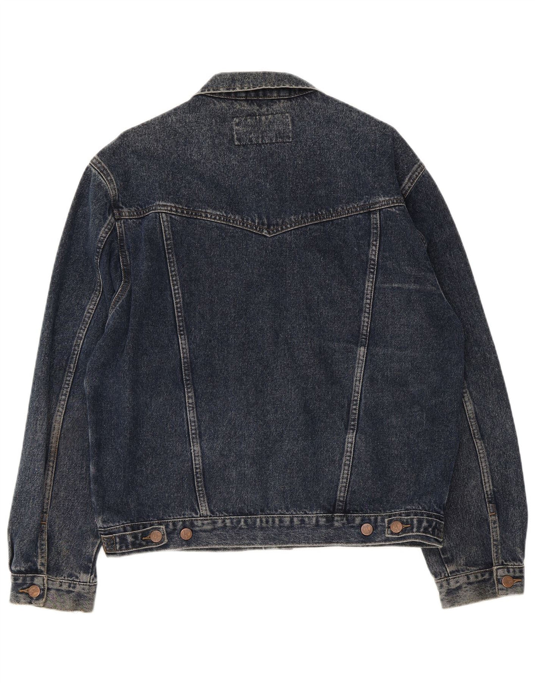 Wrangler Herren Jeansjacke UK 40 Große marineblaue Baumwolle