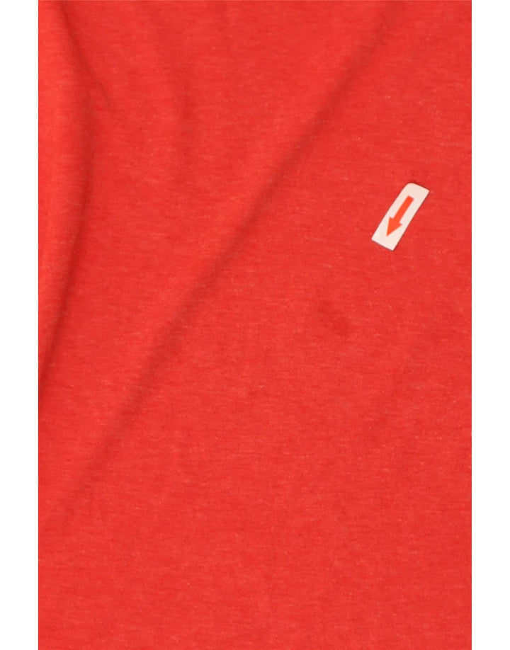 Adidas Herren-T-Shirt, kurzärmelig, normal, Größe S, Rot, Polyester