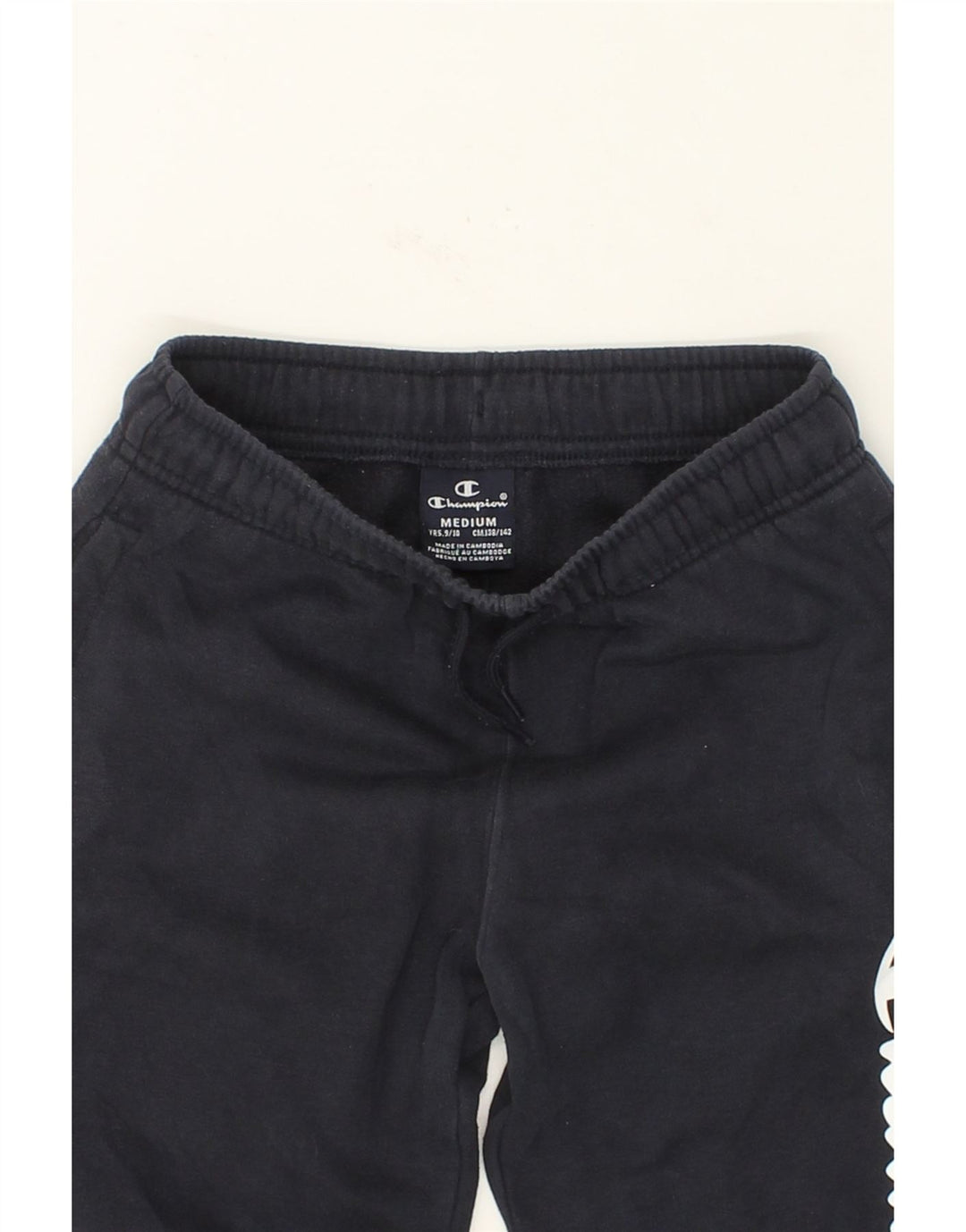 CHAMPION Boys Tracksuit Trousers Joggers 9-10 Years Medium Navy Blue Vintage Champion and Second-Hand Champion from Messina Hembry 