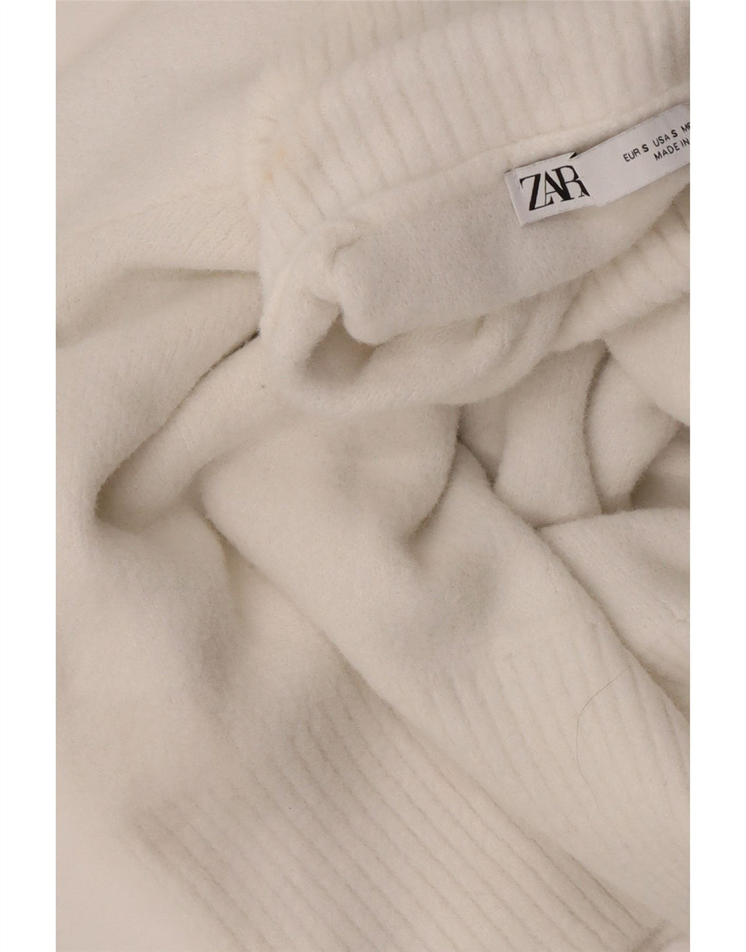 Rollkragenpullover von Zara für Damen, Gr. 10, Größe S, Weiß