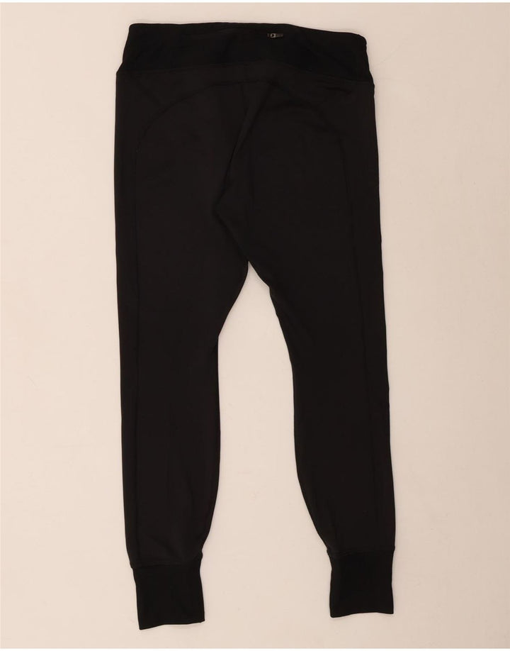 Nike Womens Graphic Leggings UK 14 Large Schwarz Polyester