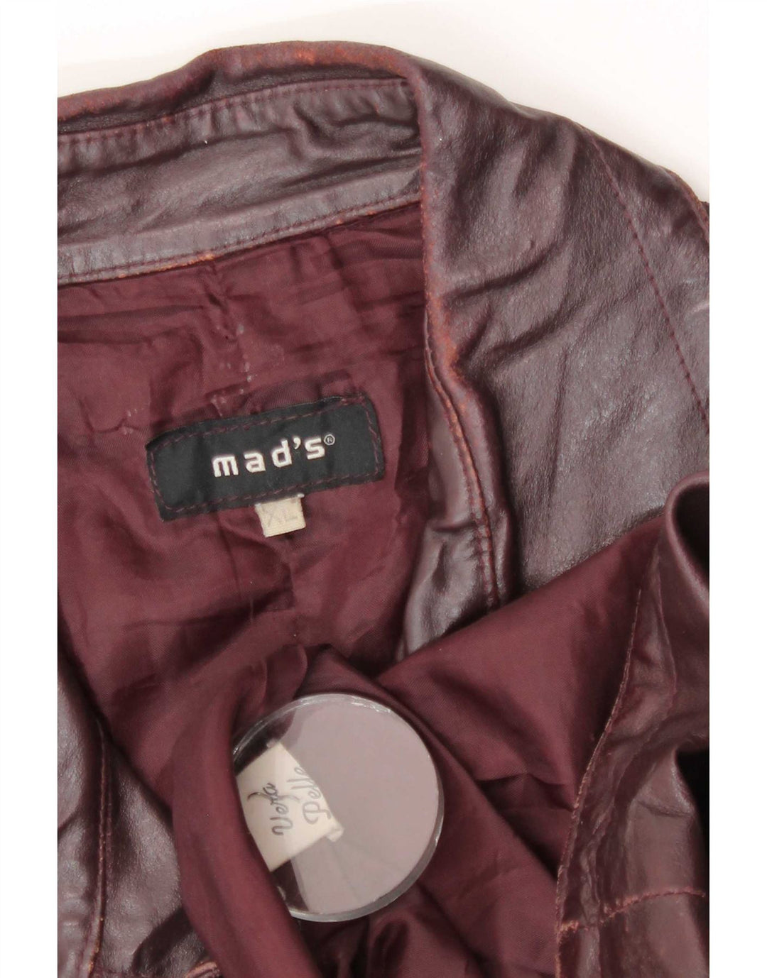 Vintage Herren Lederjacke UK 42 XL Burgund