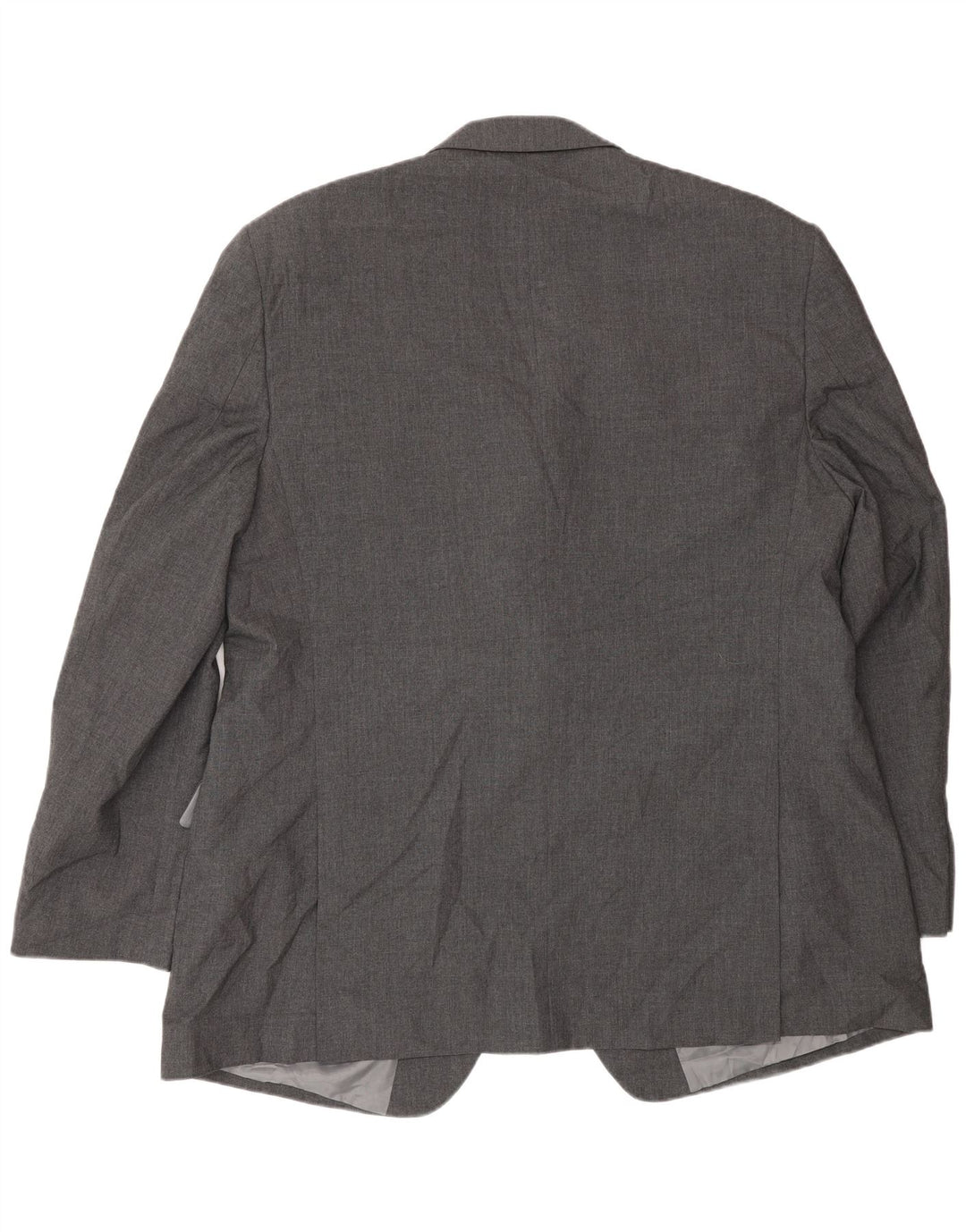 Marks & Spencer Herren-Blazer mit 2 Knöpfen, UK 48, 2XL, graues Polyester