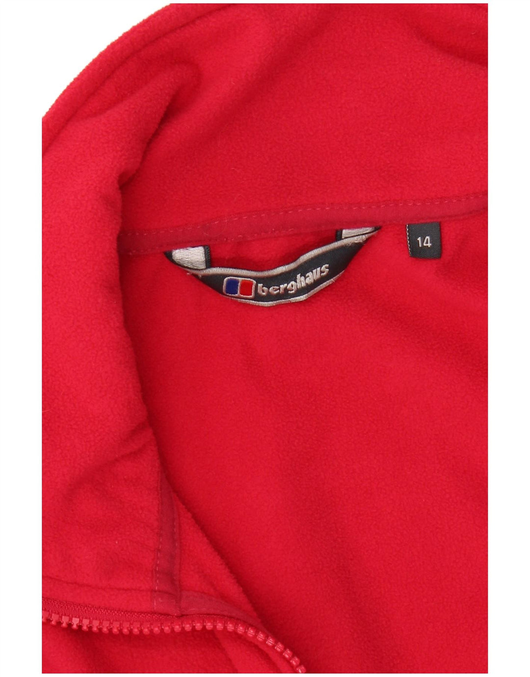 BERGHAUS Womens Fleece Jacket UK 14 Large  Red