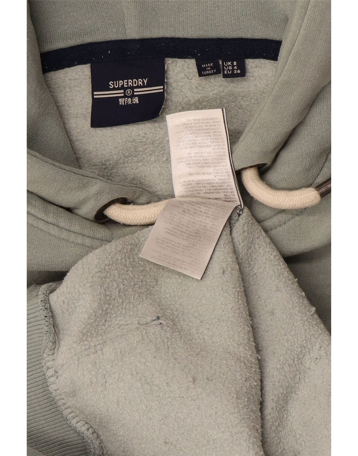 SUPERDRY Damen-Kapuzenpullover mit Grafik, Größe S, Größe S, Grün, Baumwolle