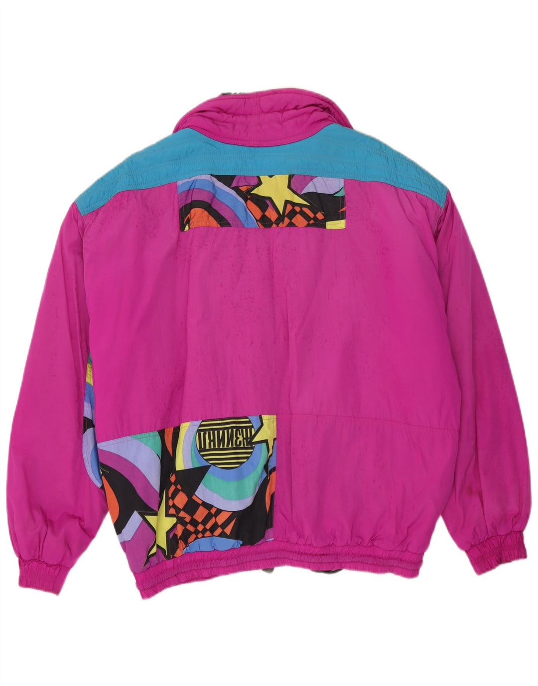 Silvy Herren-Skijacke mit lockerer Passform, IT 48, mittelgroß, mehrfarbig, Farbblock