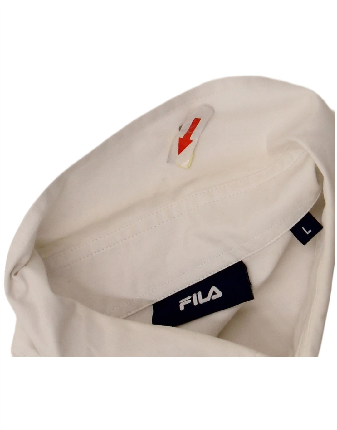 Fila Herren-Hemd, groß, aus weißer Baumwolle