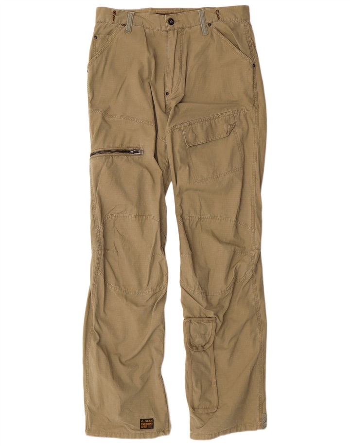 G-STAR Gerade Cargohose für Herren, W31, L34, Khaki, Baumwolle