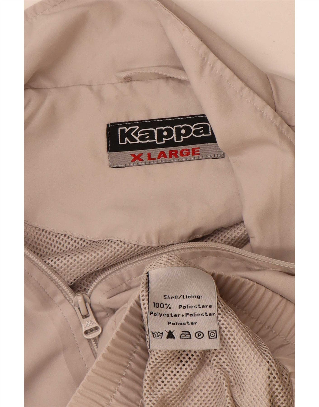 Kappa Herren Bomberjacke UK 42 XL Beige Polyester