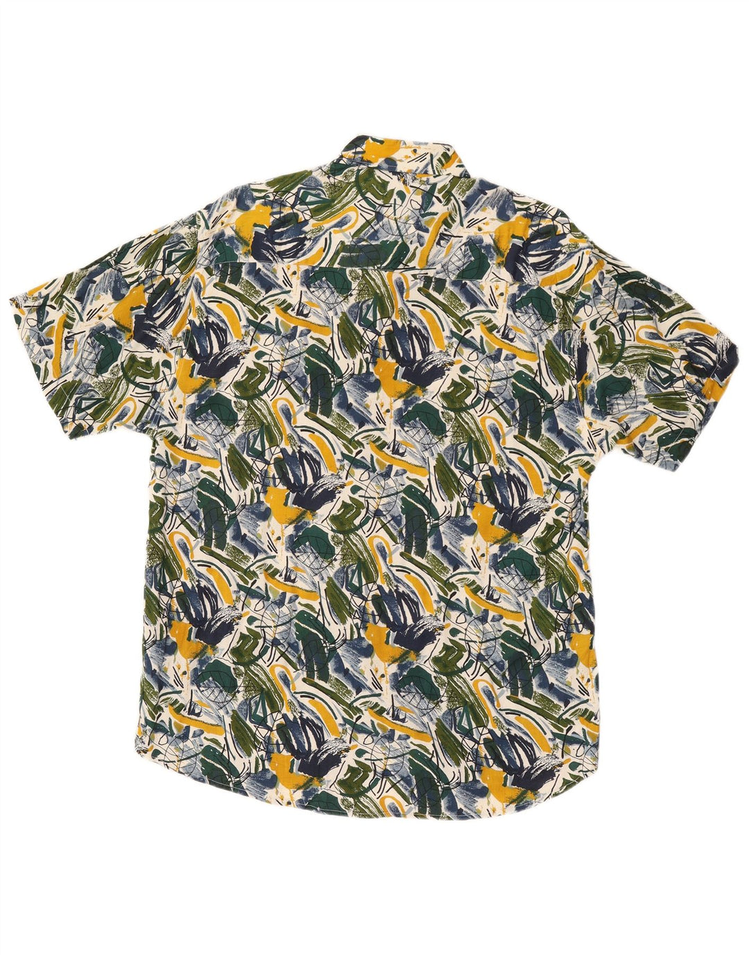 Papillon Herren-Kurzarmhemd mit abstraktem Muster, mittelgroß, mehrfarbig