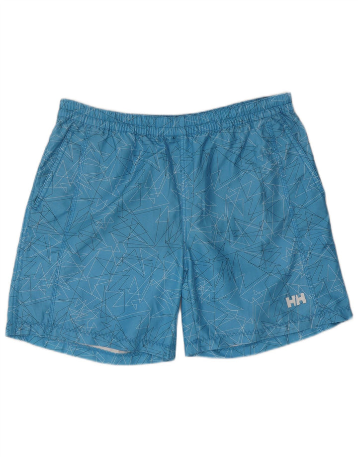 Helly Hansen Herren Badeshorts XL Blau Geometrisch Polyester
