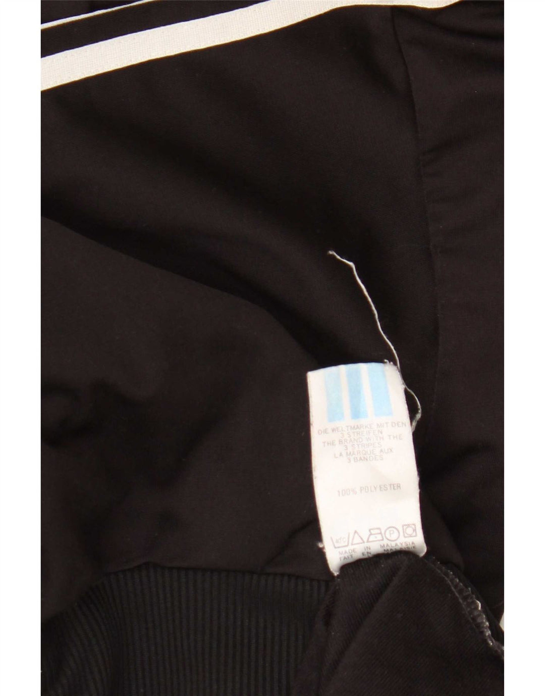 Adidas Herren Trainingsanzug Top Jacke UK 34/36 Small Schwarz Polyester