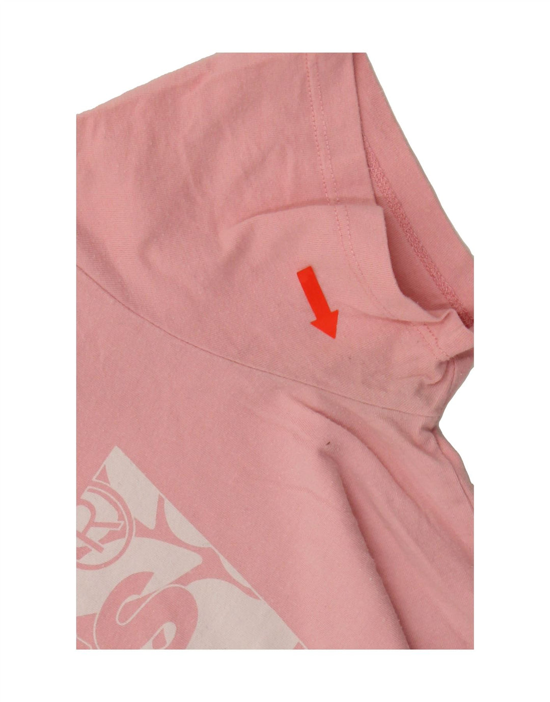 LEVI'S Womens Graphic T-Shirt Top UK 12 Medium Pink Cotton Vintage Levi's and Second-Hand Levi's from Messina Hembry 