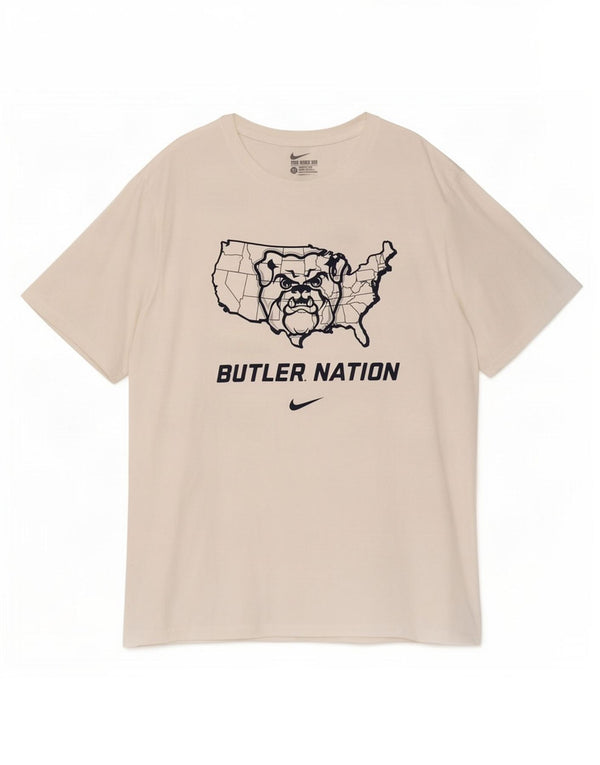 Nike Herren Butler Nation Graphic T-Shirt Top XL Weiß