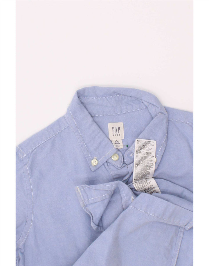 Gap Jungen-Hemd, 6–7 Jahre, Größe S, blaue Baumwolle
