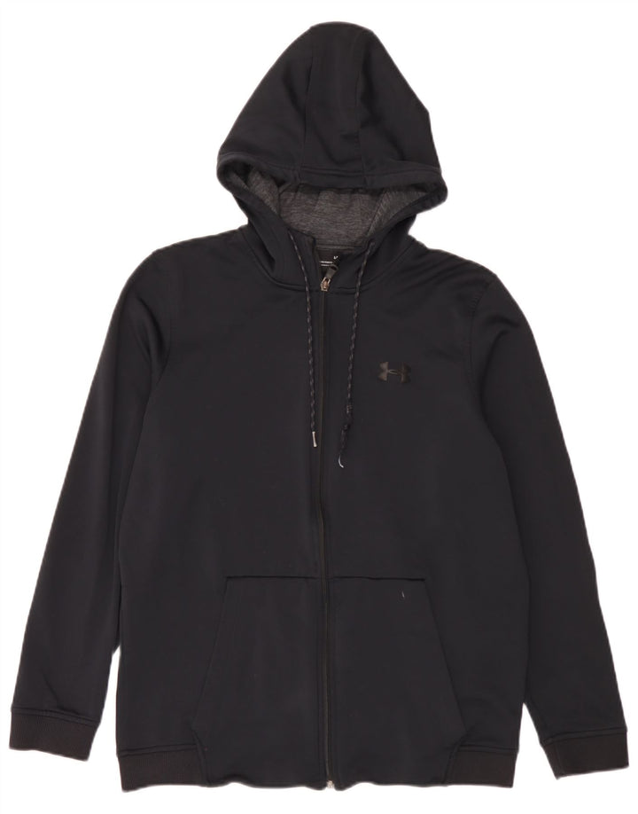 Under Armour Herren-Kapuzenpullover mit Reißverschluss, Größe L, Schwarz