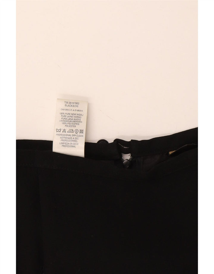 Marks & Spencer Damen St. Michael Bleistiftrock UK 8 Small W26 Schwarz