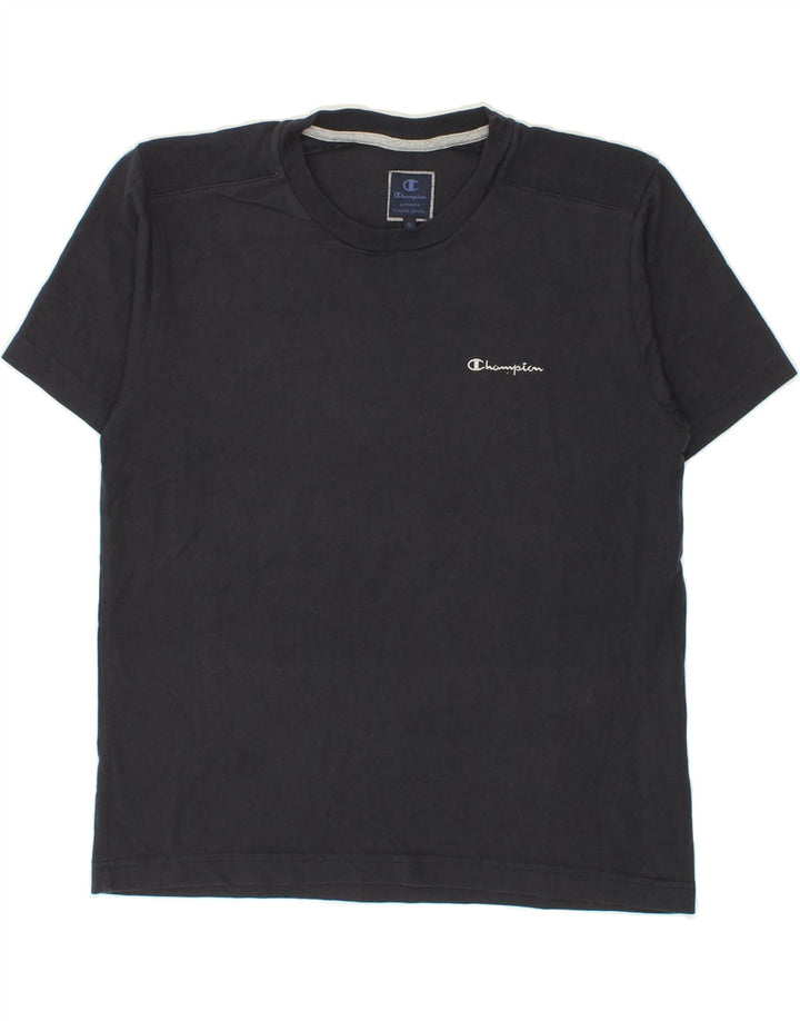 CHAMPION Mens T-Shirt Top Small Navy Blue Cotton Vintage Champion and Second-Hand Champion from Messina Hembry 