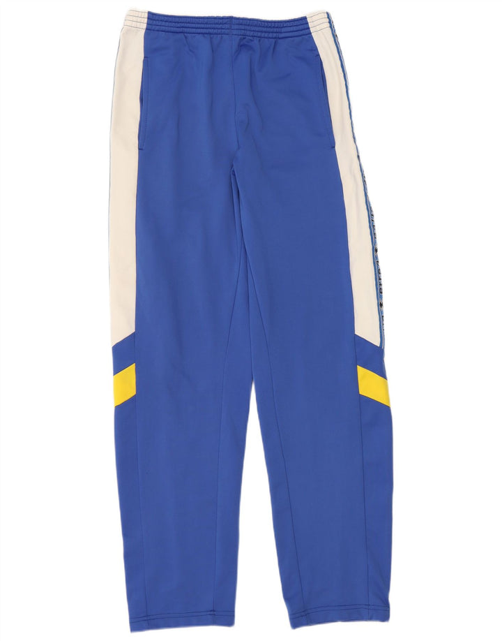 Errea Herren-Trainingshose mit Grafik, mittelblaues Farbblock-Polyester