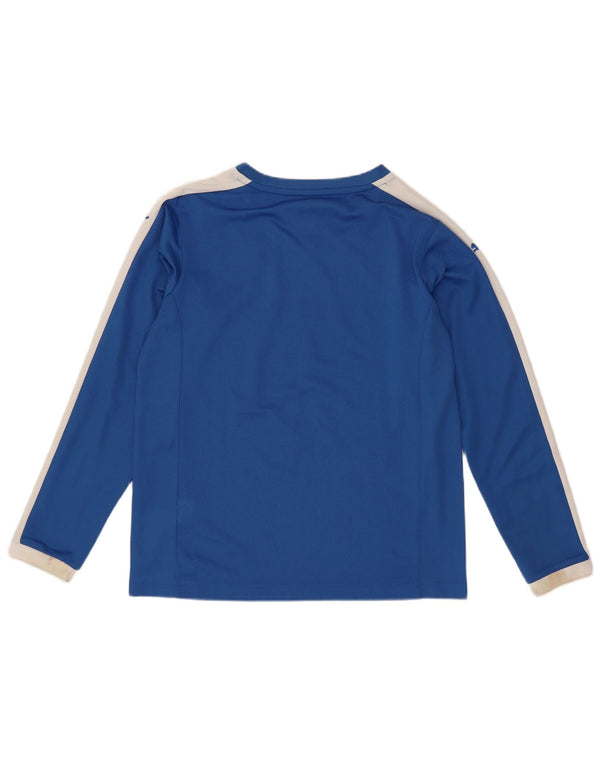 Puma Jungen Italia Graphic Top Langarm 11–12 Jahre blauer Farbblock