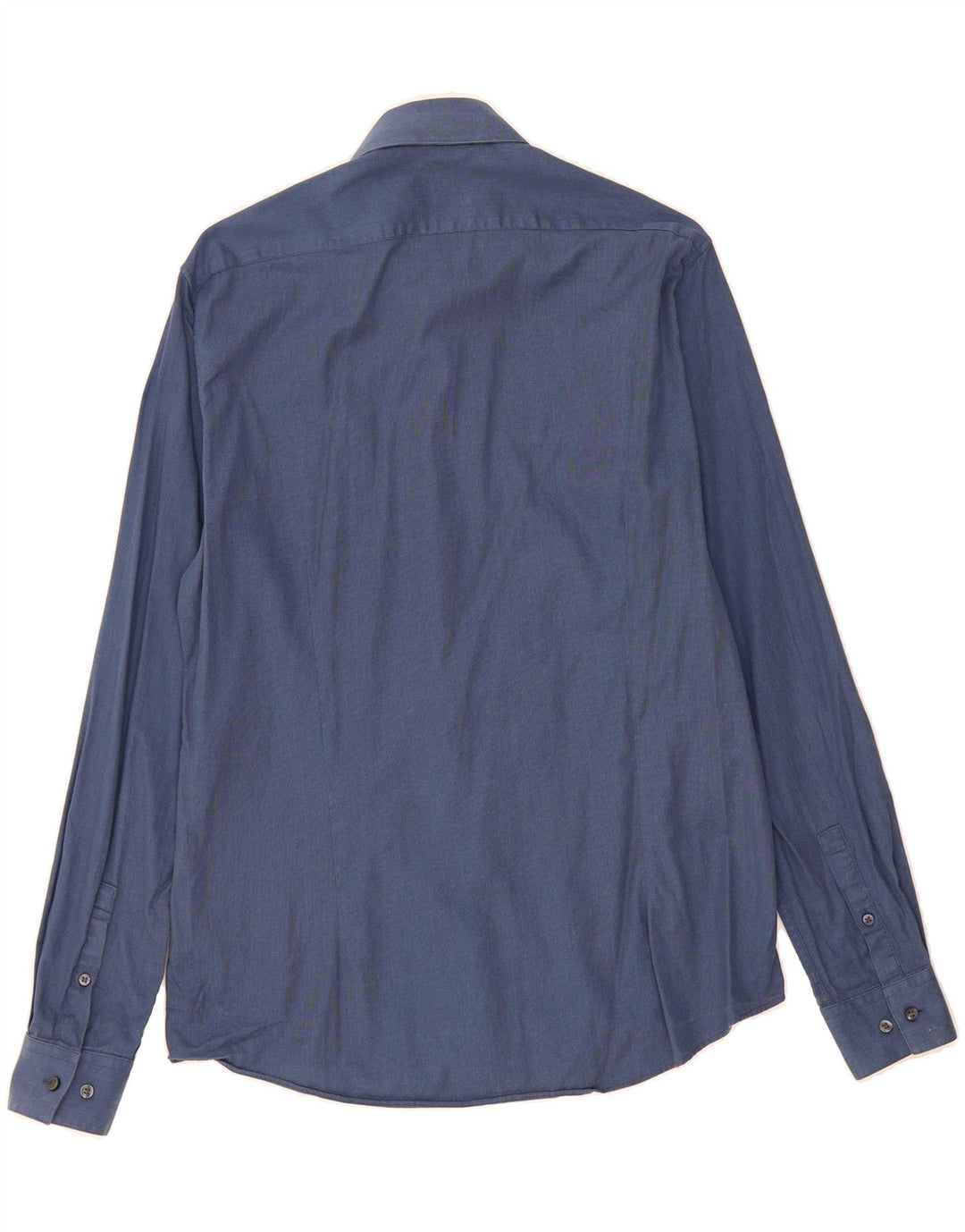 CALVIN KLEIN Mens Slim Fit Shirt Size 41 Large Blue Cotton Vintage Calvin Klein and Second-Hand Calvin Klein from Messina Hembry 
