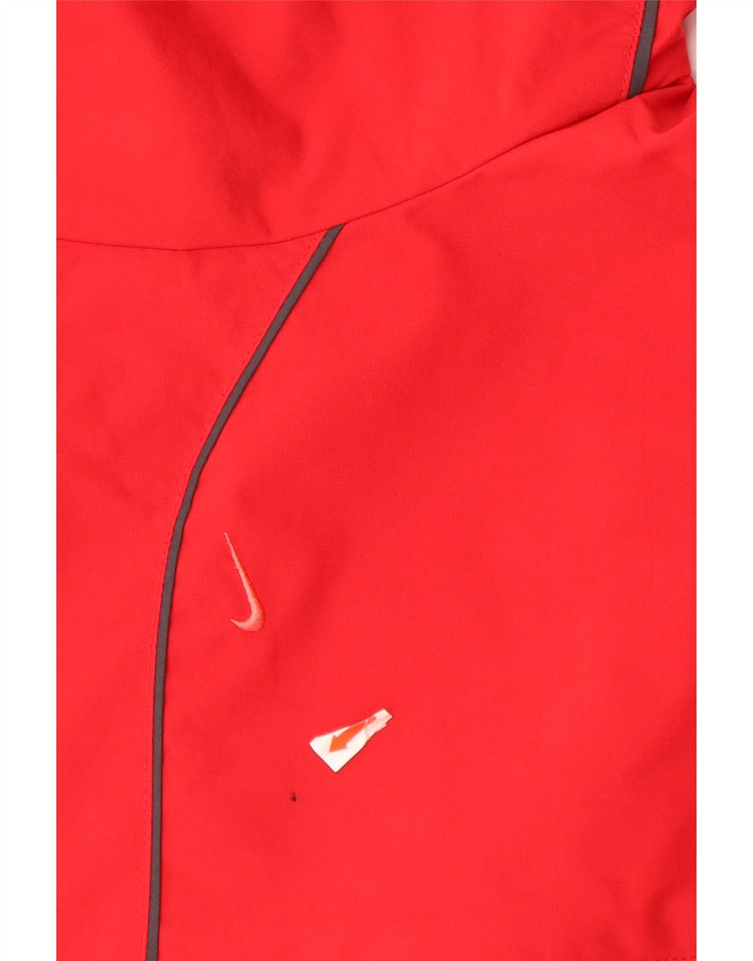 NIKE Damen-Trainingsanzug-Oberjacke UK 10/12 Mittelrotes Nylon