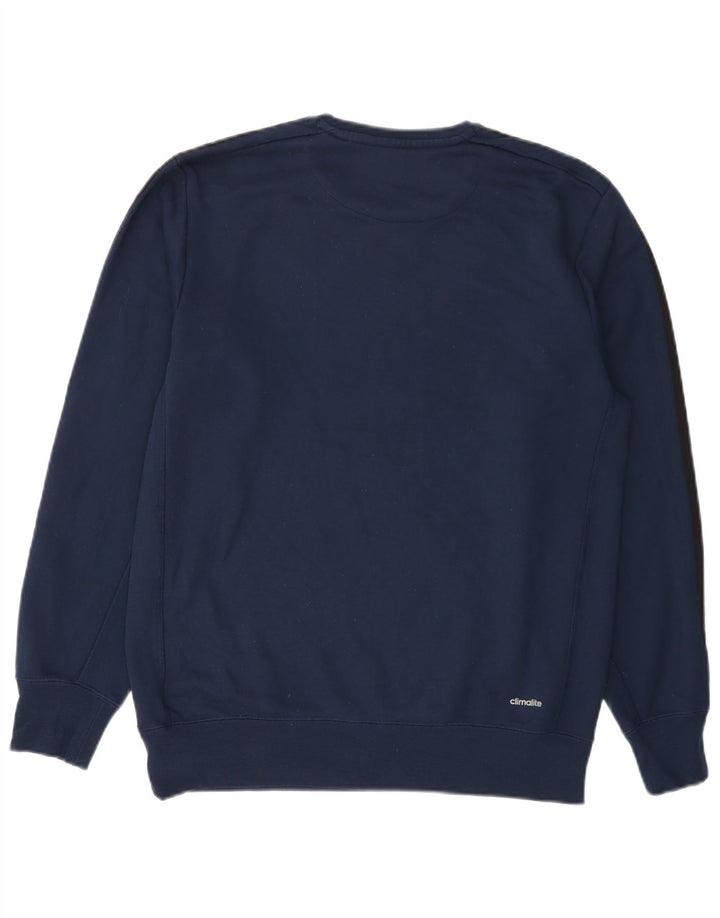 Adidas Herren Climalite Sweatshirt Pullover Medium Marineblau Polyester