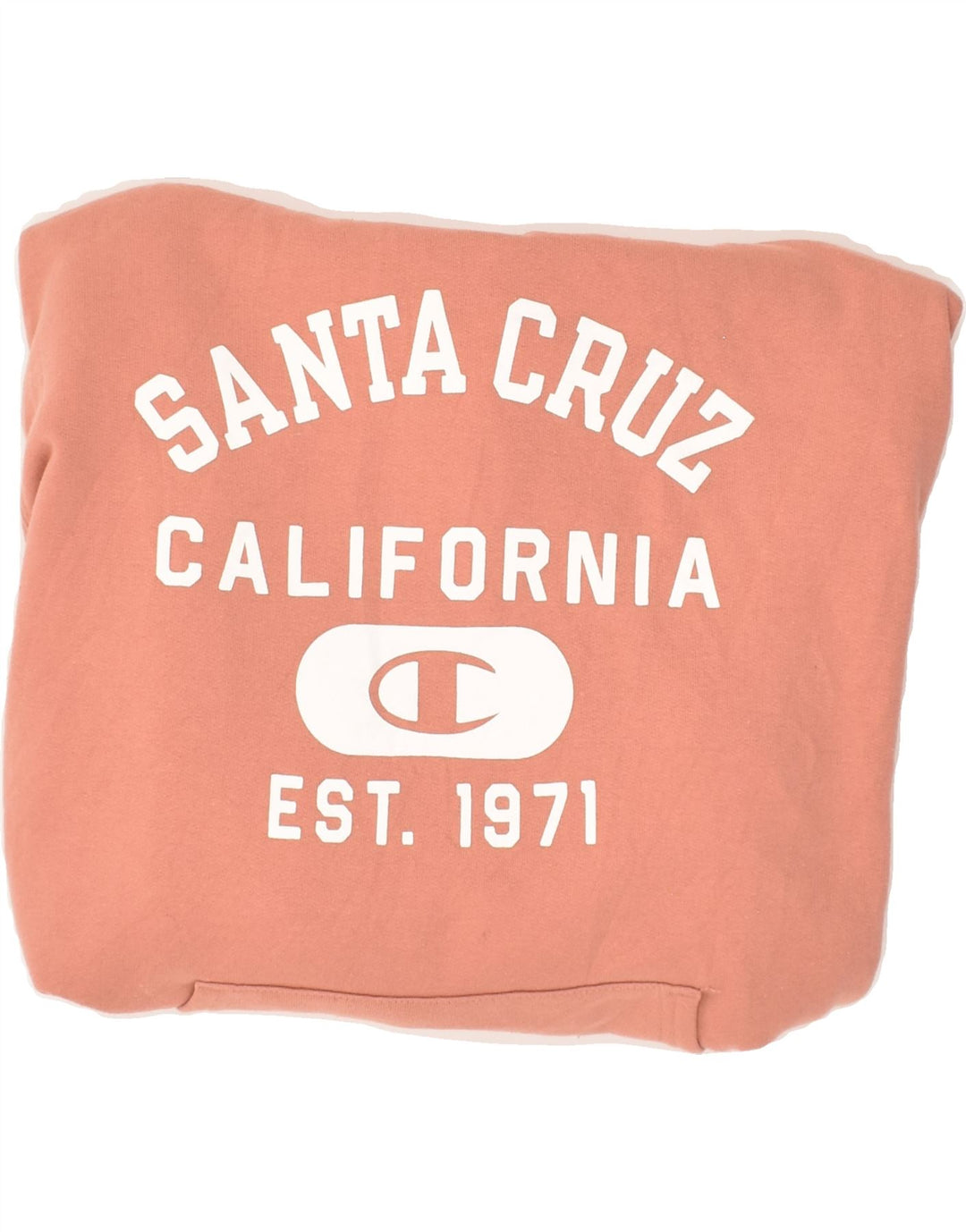 CHAMPION Mens Graphic Hoodie Jumper Small Orange Cotton Vintage Champion and Second-Hand Champion from Messina Hembry 