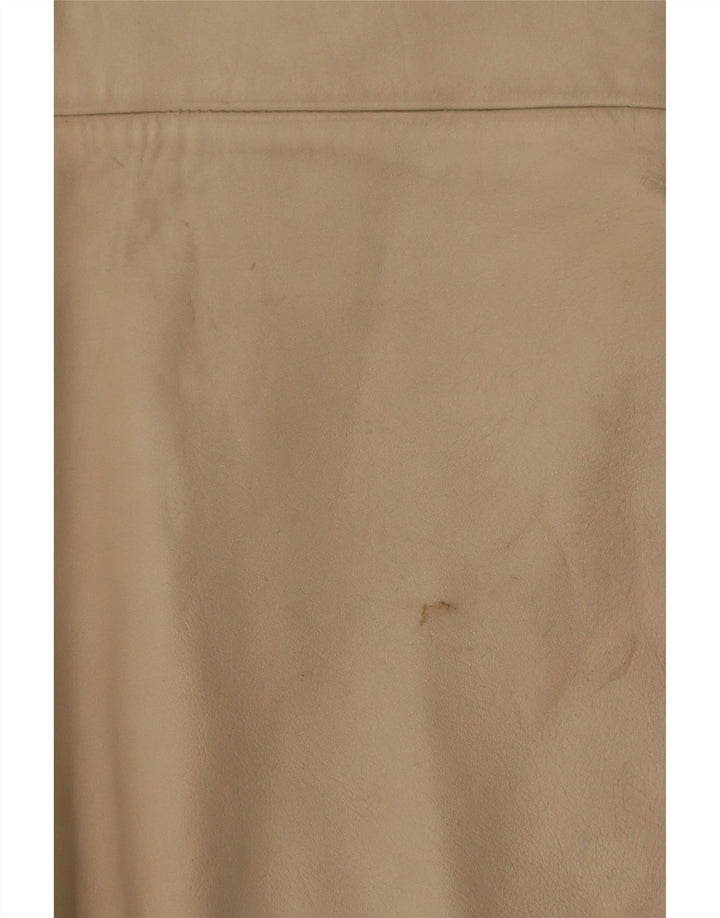 Vintage Damen Lederweste IT 38 XS Beige