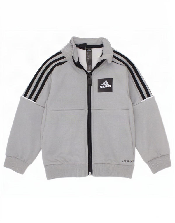 Adidas Baby Jungen Aeroready Trainingsanzug Top Jacke 18-24 Monate Grau Polyester