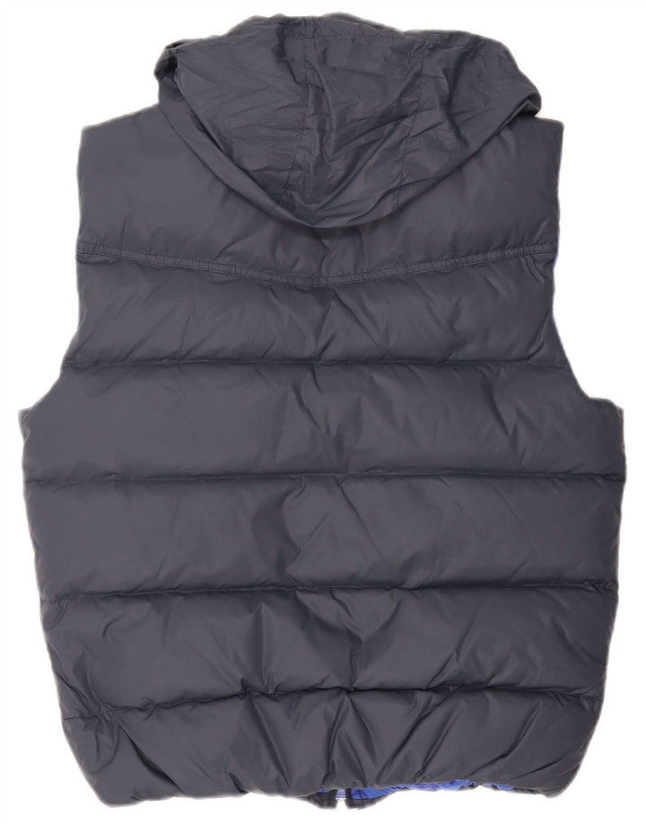 SUN68 Womens Hooded Padded Gilet UK 16 Large Grey Polyamide