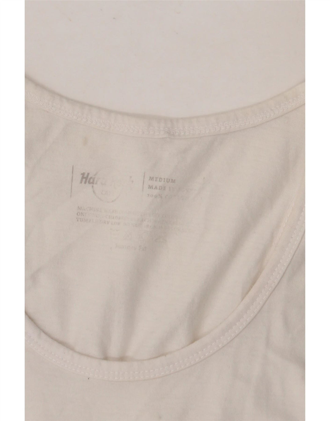 HARD ROCK CAFE Damen-Weste „Istanbul“ mit Grafik, UK-Größe 12, mittelweiße Baumwolle