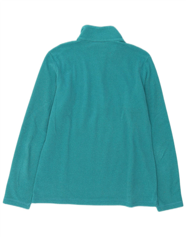 Jack Wolfskin Damen Fleecepullover mit Reißverschluss, UK 14, Mitteltürkis