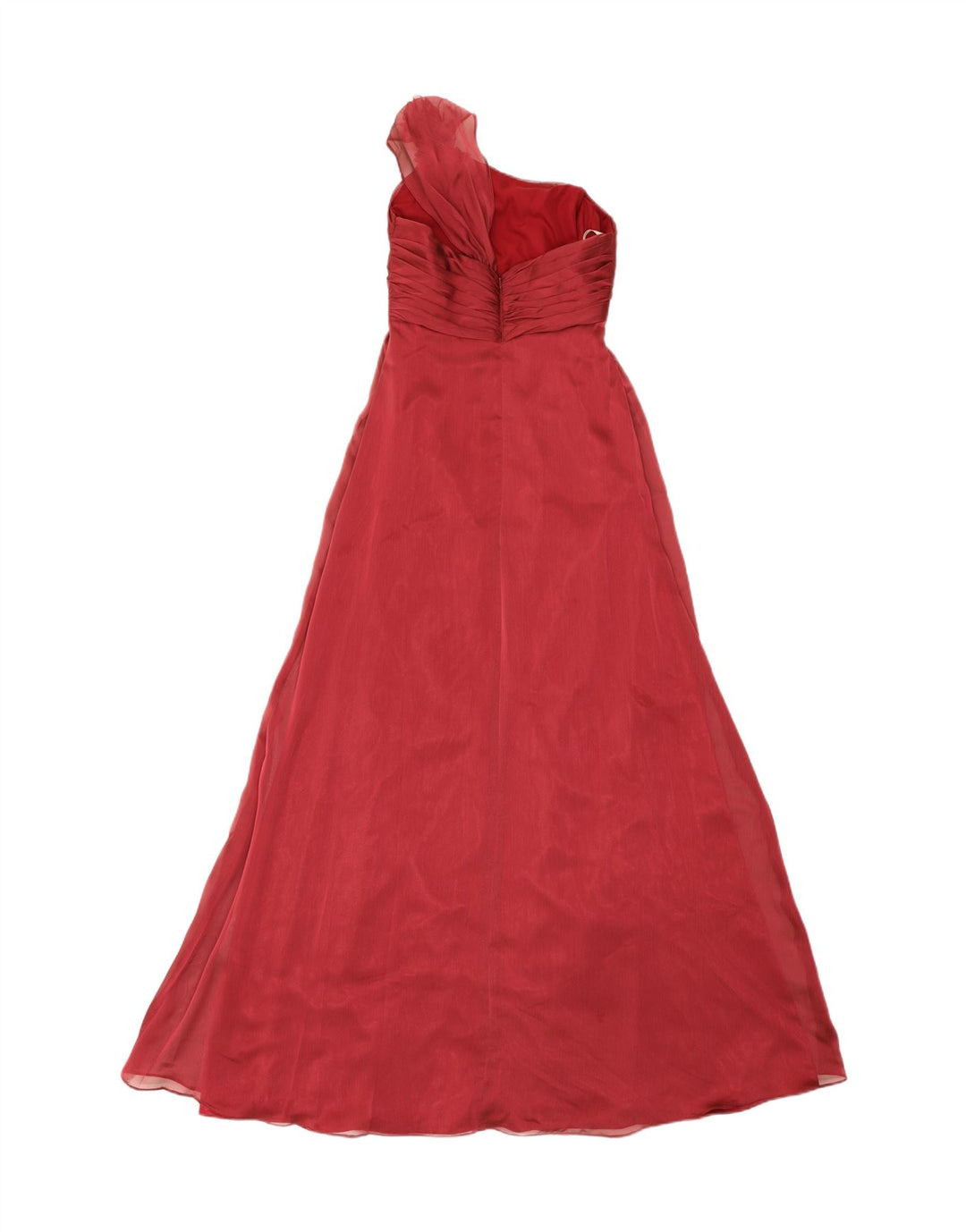 BELSOIE Womens One Shoulder Dress UK 12 Medium  Red