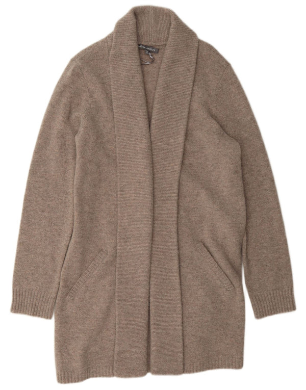 Laura Ashley Damen Longline-Cardigan-Pullover UK 12 Mittelgrau meliert