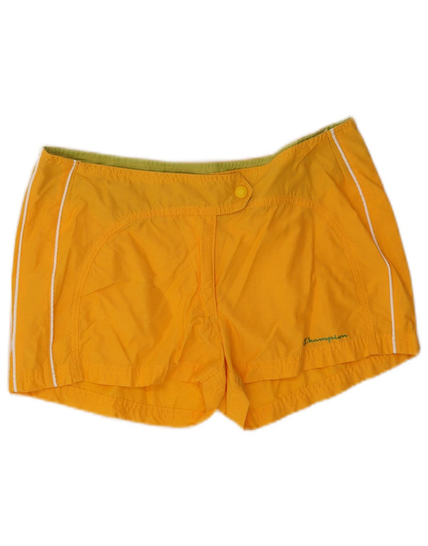 Champion Damen Sportshorts UK 16 Large Gelbe Baumwolle