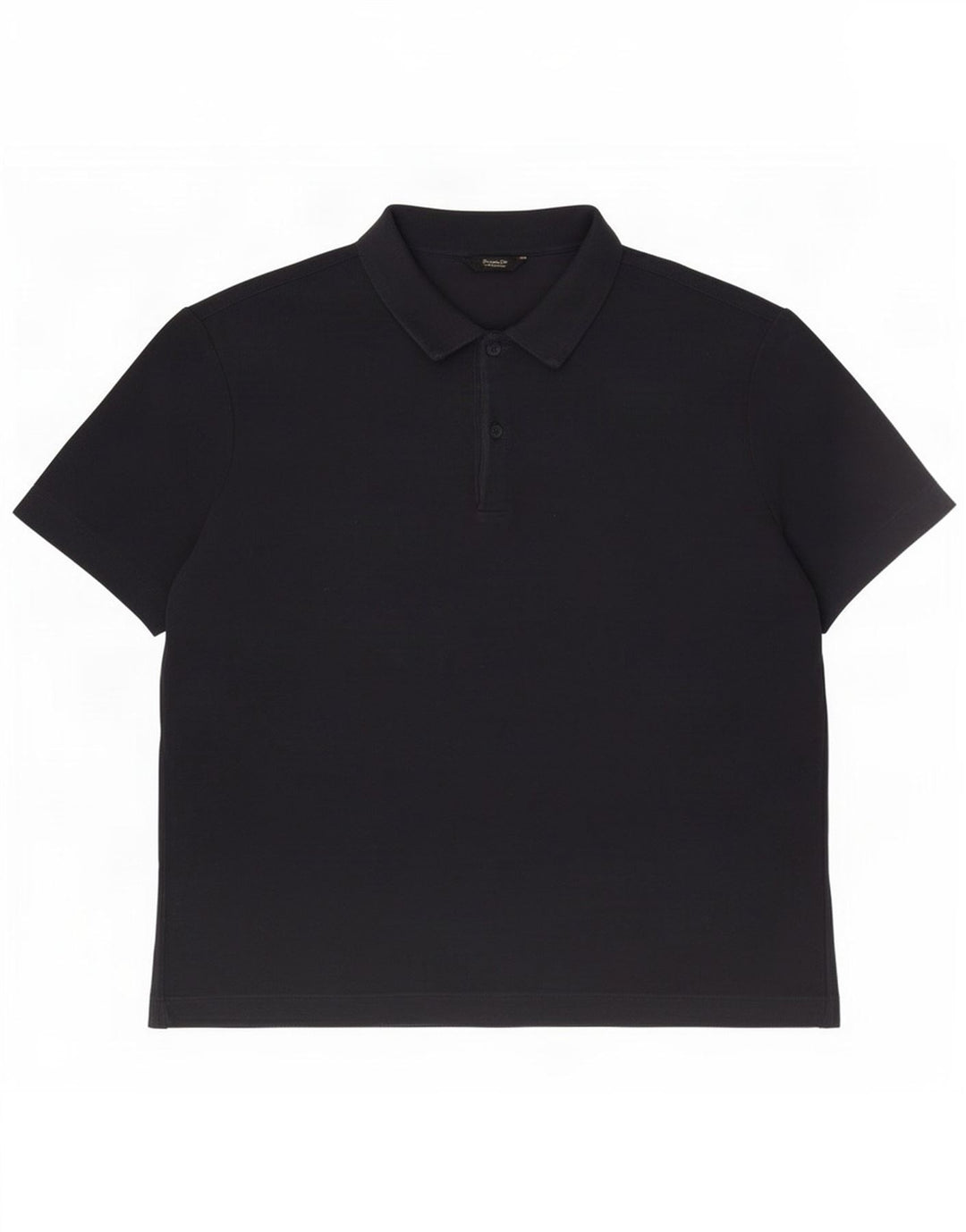 Massimo Dutti Herren Poloshirt XL Marineblau Baumwolle