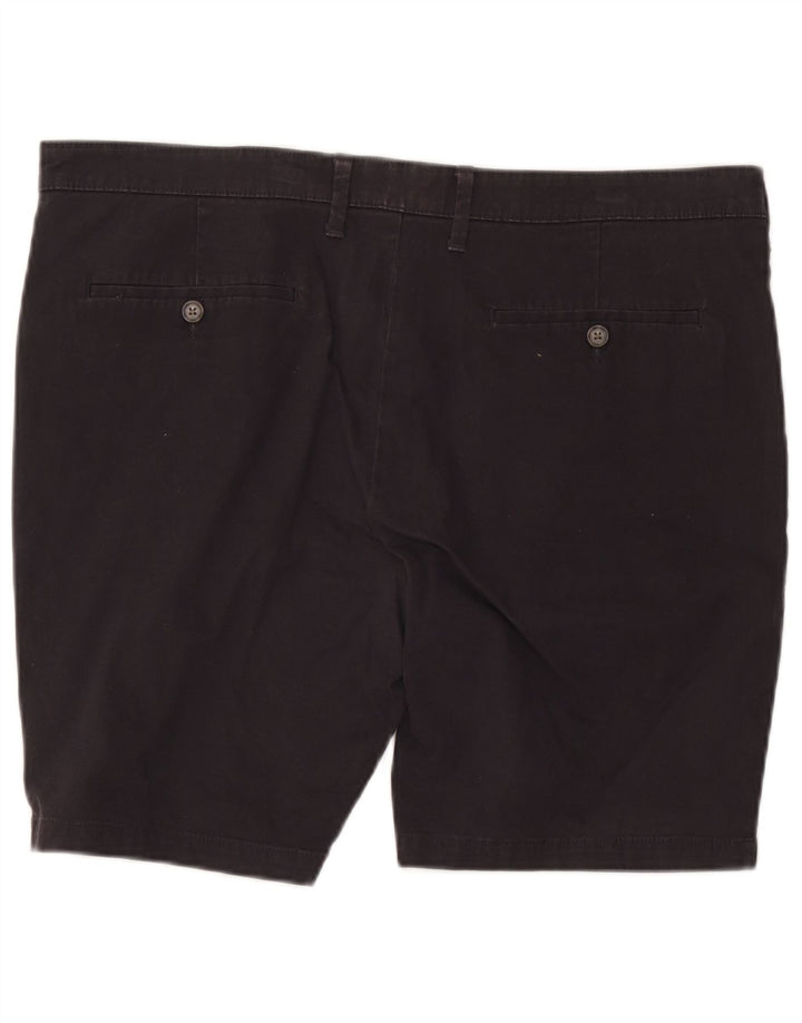 Marks & Spencer Herren Chinoshorts W40 XL Schwarz Baumwolle