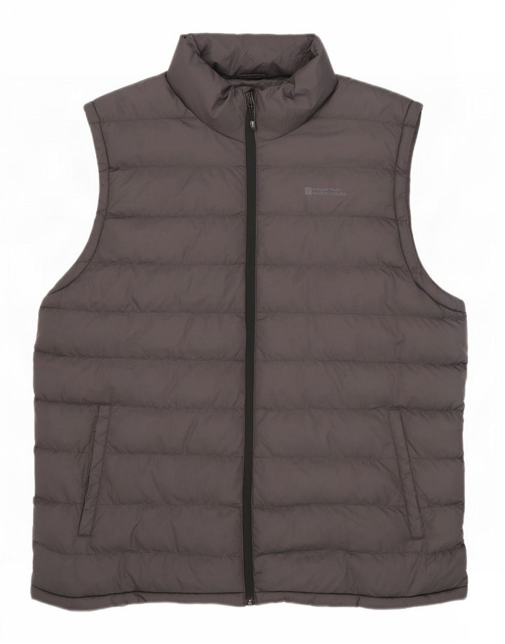 Mountain Warehouse Wattierte Herrenweste, UK 44 2XL, Grau, Polyamid