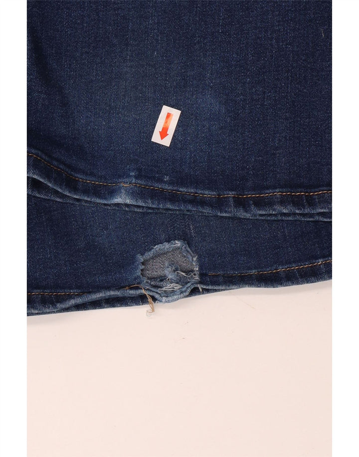 7 FOR ALL MANKIND Damen Schlagjeans W26 L35 Blaue Baumwolle