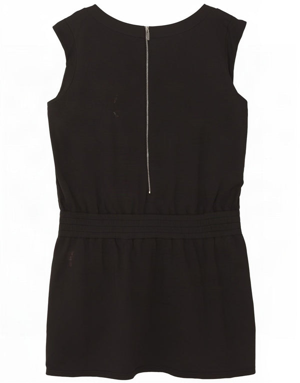 Ärmelloses Etuikleid für Damen von Oasis, UK-Größe 46, Größe L, Schwarz, Baumwolle