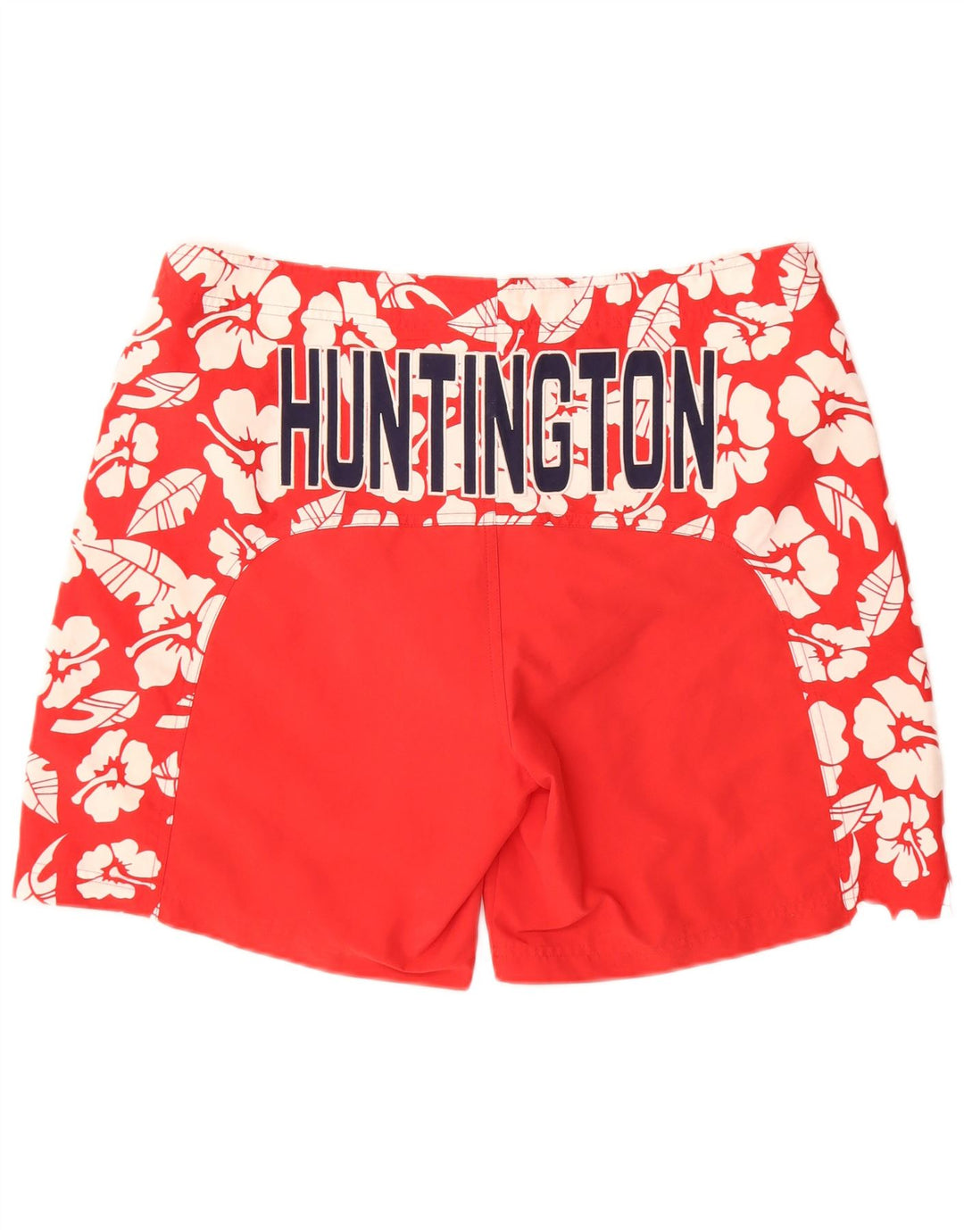 Kappa Herren-Badeshorts mit Grafik, groß, rotes Blumenmuster, Polyester