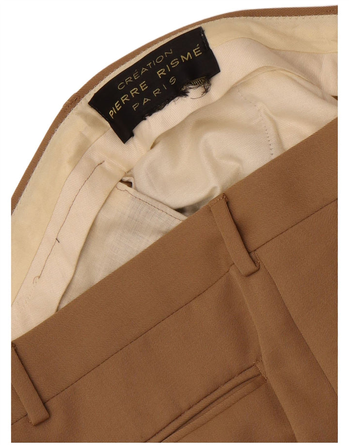 Vintage Herren gerade Anzughose W36 L30 Beige